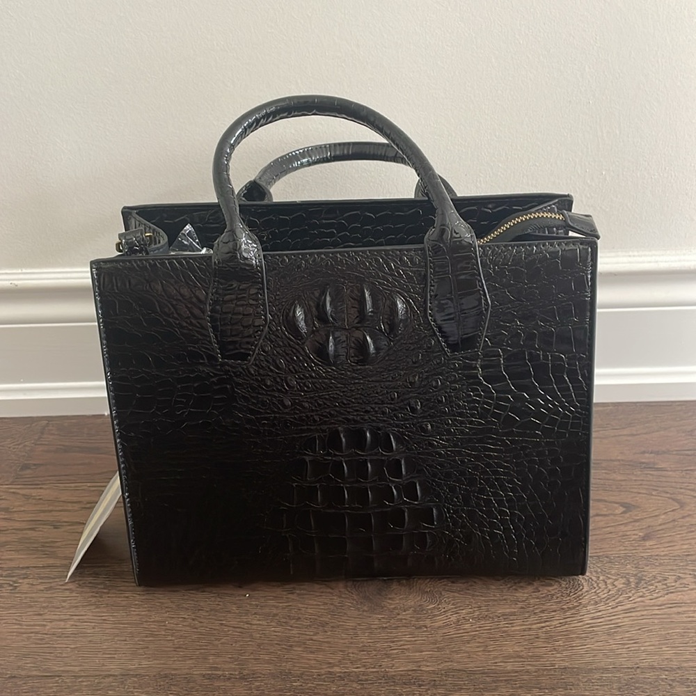 Black leather bag (purse)
